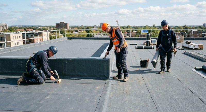 Commercial Flat Roof Repair Service